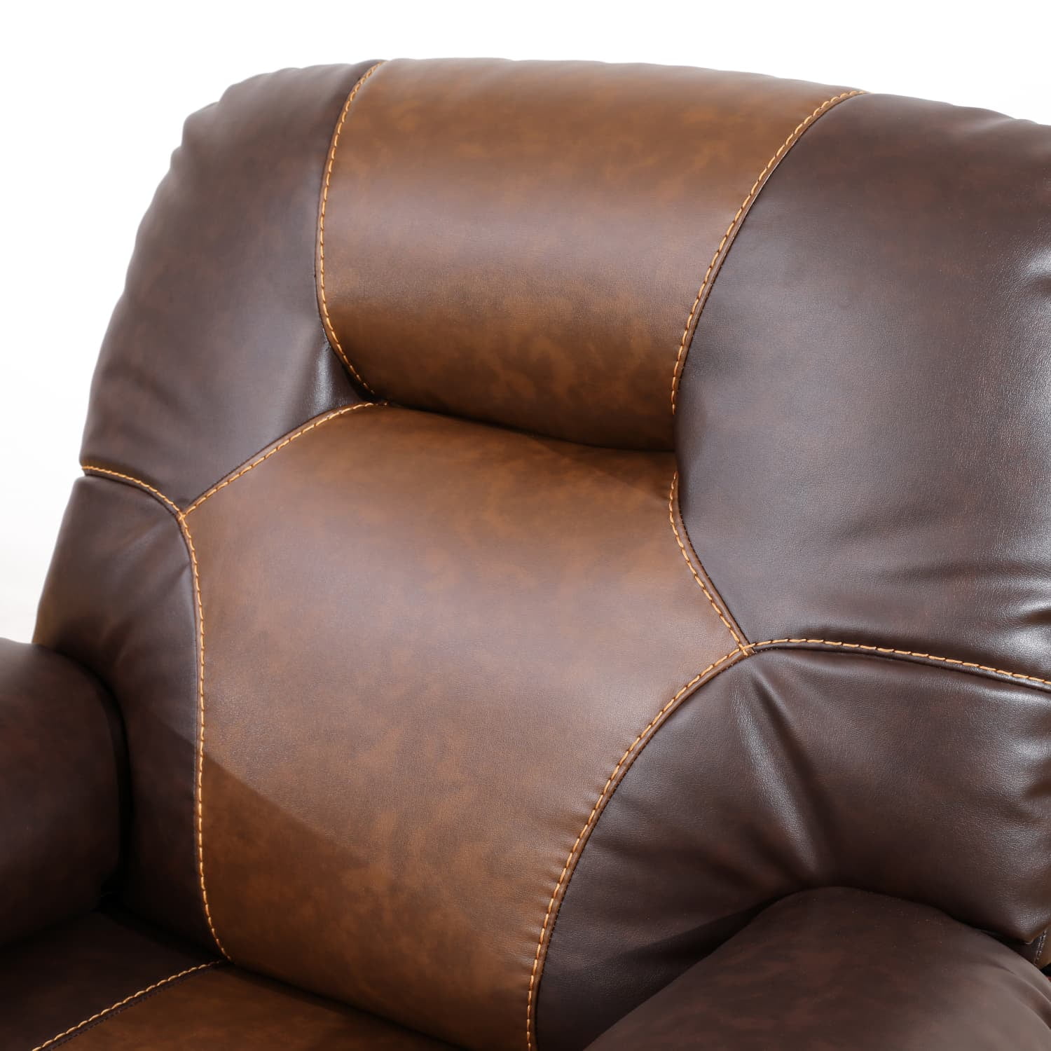 Bonded Leather Unit Sofa Chair - Modern Sofa with Intelligent Functions, Solid Wood Frame, and High-Quality Sponge for Living Room