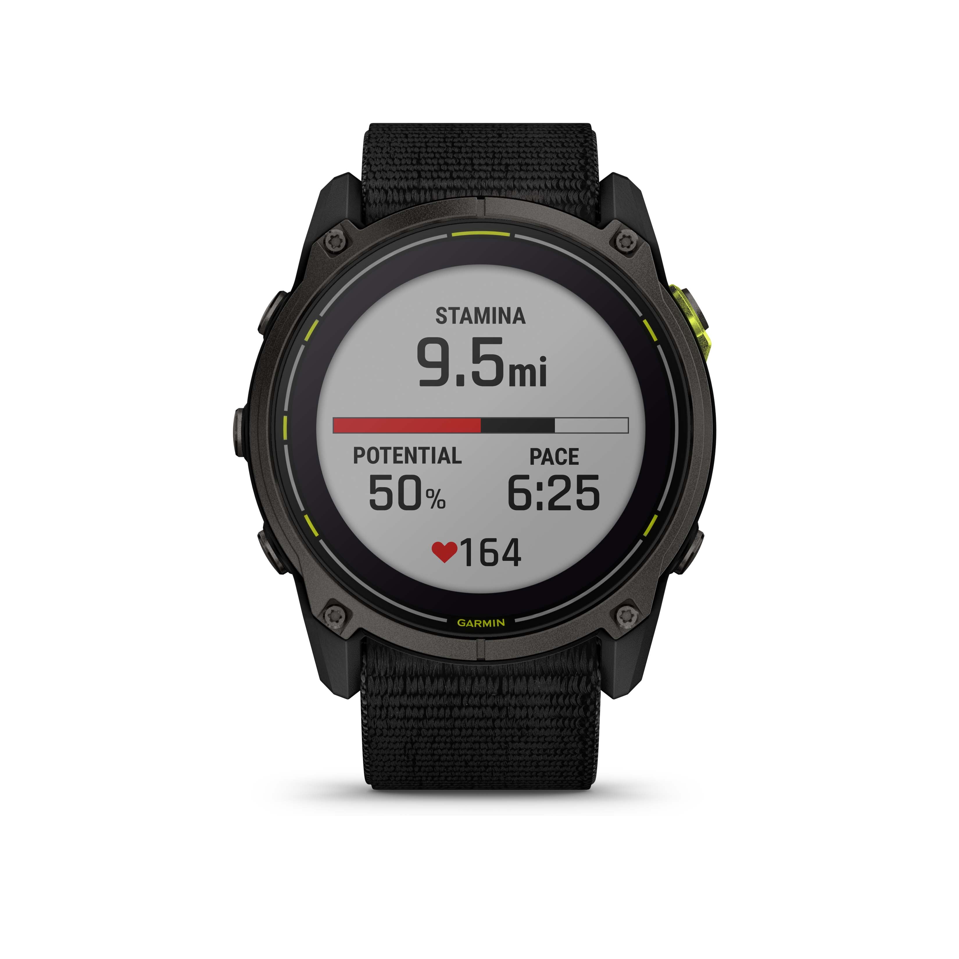 Restored Garmin Enduro 3, Solar, Sapphire Multisport GPS Smartwatch Carbon Gray DLC Titanium with Black Ultrafit Nylon Strap, 90 Days Battery, Built-in LED Flashlight, Bundle (Refurbished)