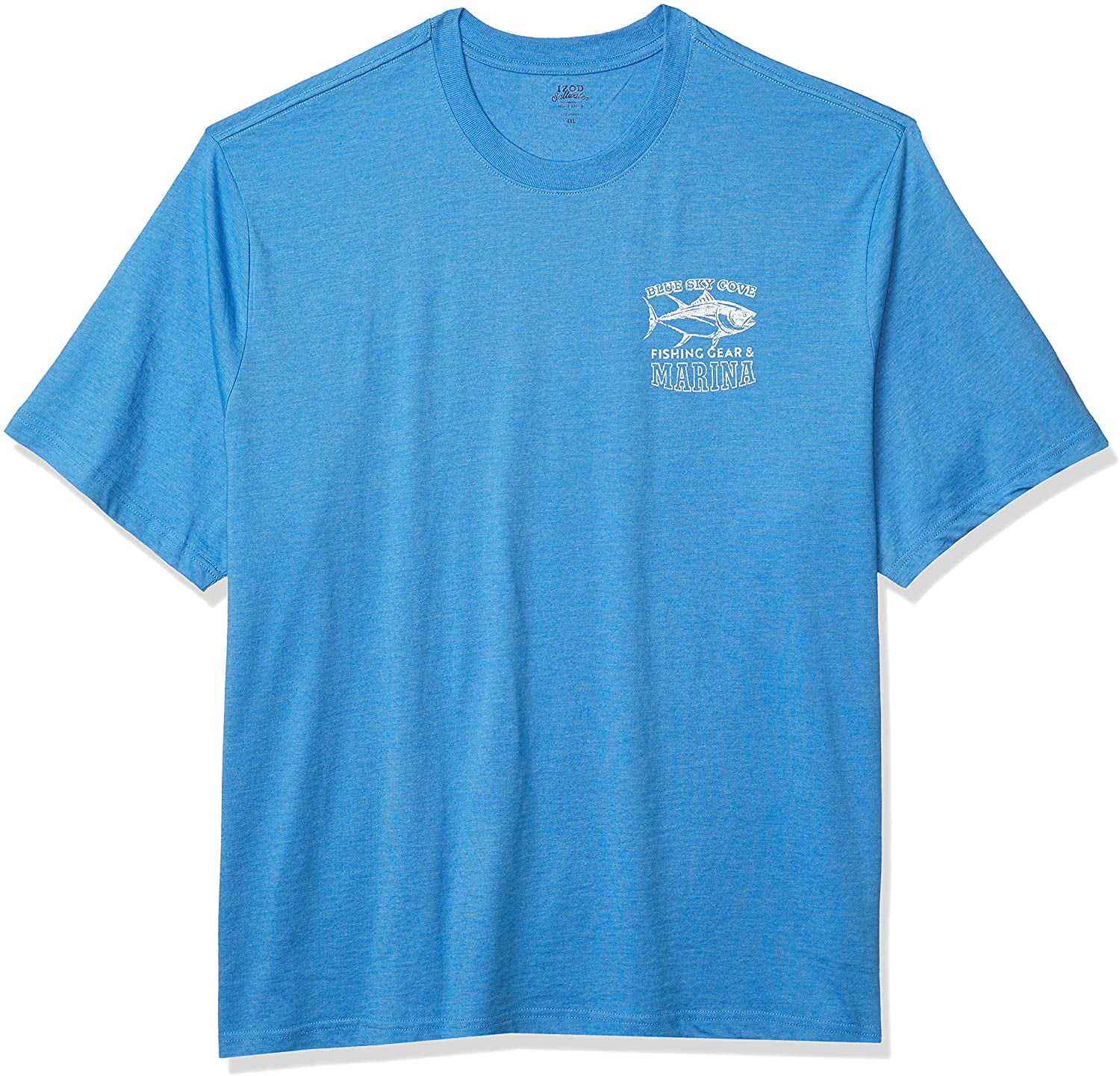 IZOD Men's Big & Tall Big Short Sleeve Graphic T-Shirt, Blue Revival, X ...