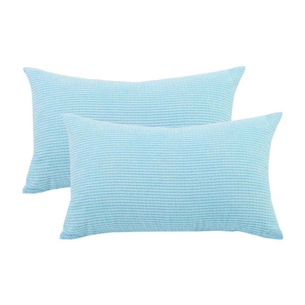 Unique Bargains 2pcs Decorative Cushion Covers Corn Stripe Decoration