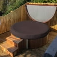 thumbnail image 5 of Covers & all Round Hot Tub Cover, 12 Oz Waterproof UV & Weather Resistant Outdoor Spa Jacuzzi Bath tub Protector with Elastic (80" Diameter x 14" H, Coffee), 5 of 7