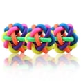 thumbnail image 5 of 4CM Pet Funny Toys with Bell Rubber Colorful Small Size Pets Chewing Ball for Ouoor, 5 of 5