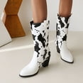 thumbnail image 2 of Bottes Mi-Hautes à Talons Hauts Épais Bout Pointu pour Femmes, 2 of 9