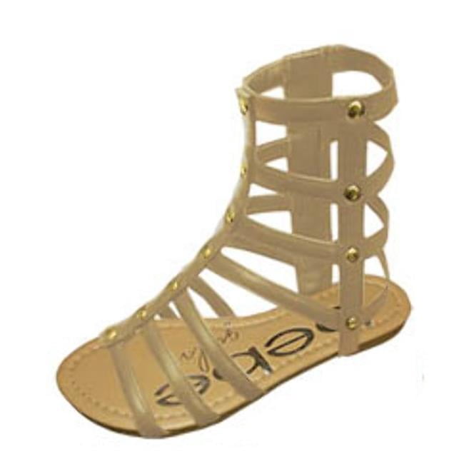 ladies tan gladiator sandals