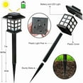 thumbnail image 4 of 24-piece solar outdoor light, IP44 waterproof sidewalk light, LED landscape lighting garden light, suitable for sidewalks, driveways, courtyards and lawns - outdoor fairy gardens and solar garden, 4 of 10