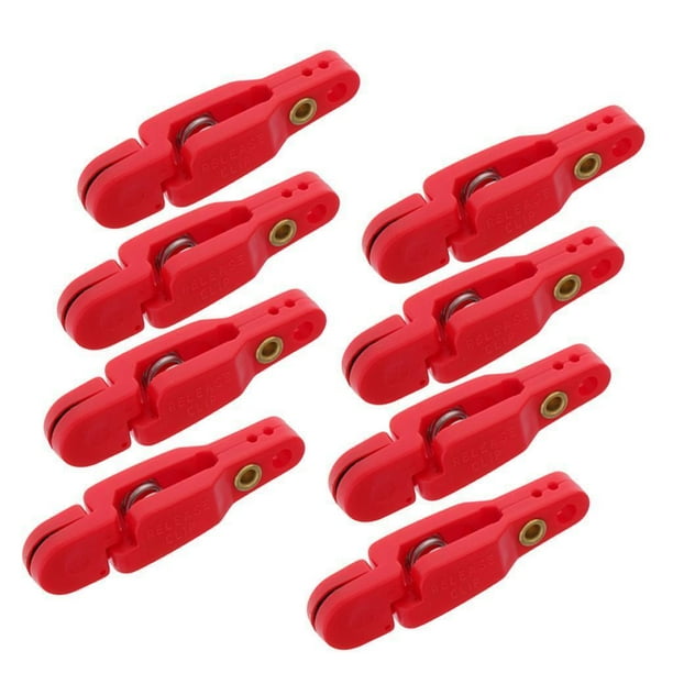8Pcs Offshore Fishing Planer Board Release Clip,Heavy Tension Red