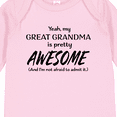 thumbnail image 4 of Inktastic Yeah My Great Grandma is Pretty Awesome Boys or Girls Long Sleeve Baby Bodysuit, 4 of 5