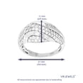thumbnail image 4 of Vir Jewels 1 CTTW Lab Grown Diamond Ring in Sterling Silver Female Adult, 4 of 6
