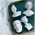 thumbnail image 4 of ZHAOCHENG Uds. Adhesivos de imanes para nevera, retrato creativo, escultura, imanes, arte Beethoven, decoración navideña de resina 3D, 4 of 5