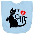 thumbnail image 2 of Inktastic I Love Cats Newborn Bib, 2 of 3