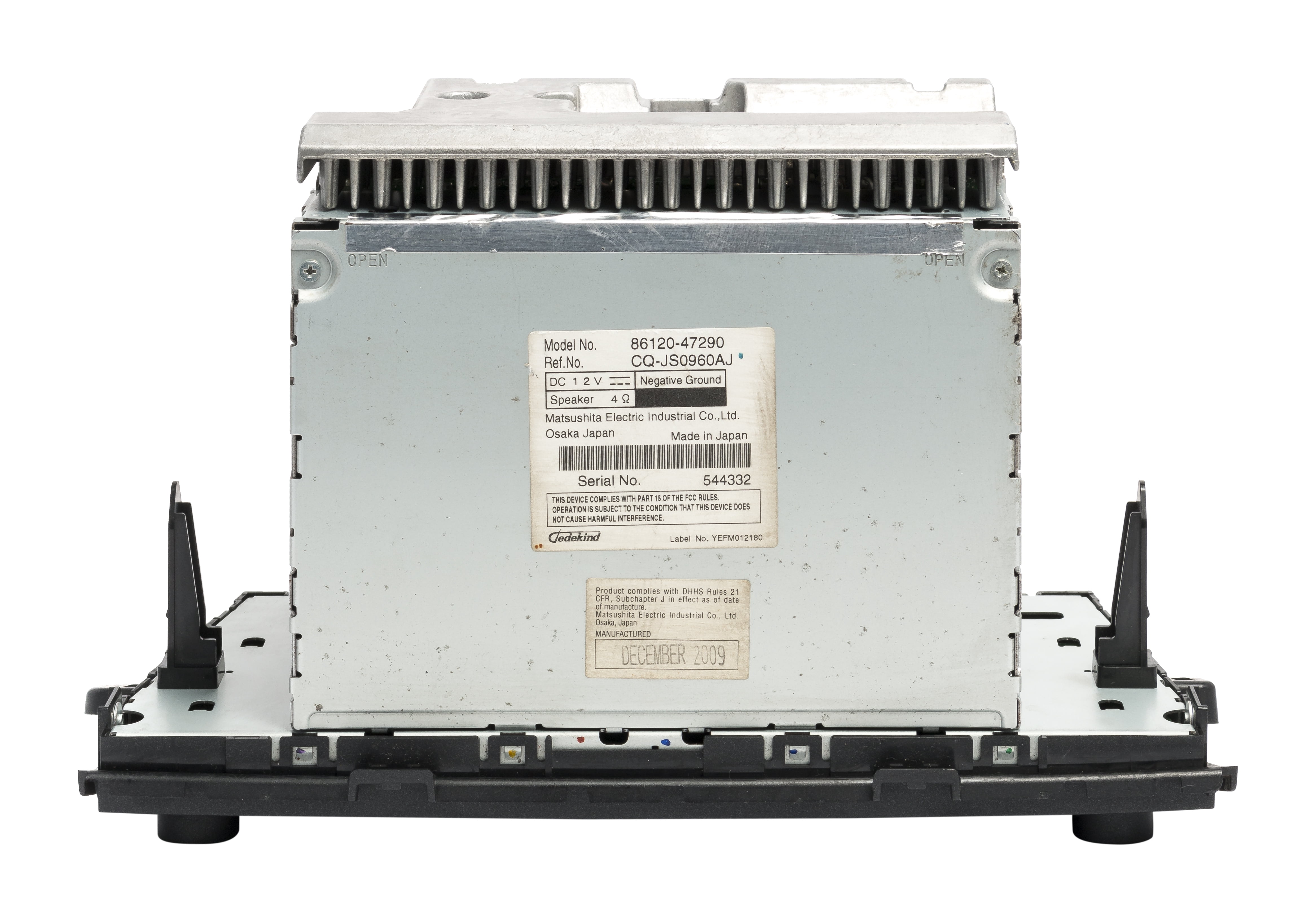 Restored 2010-11 Toyota Prius AM FM Radio Single Disc CD Player 86120-47290 Opt 51883 (Refurbished)