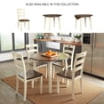 thumbnail image 2 of Bowery Hill Modern 40" Round Drop Leaf Dining Table in Brown, 2 of 7