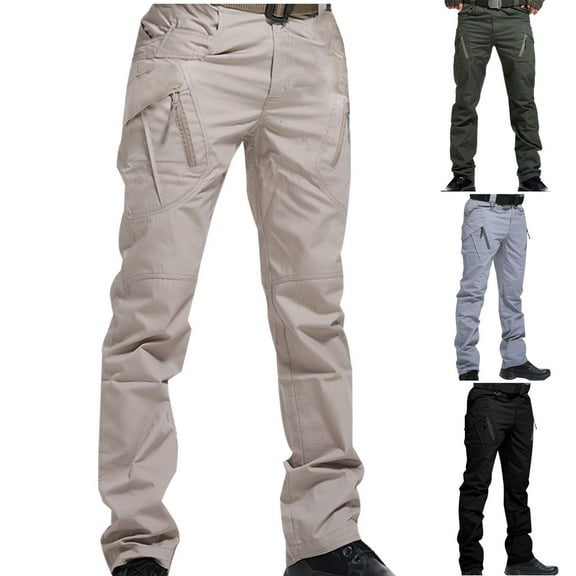 UVEASISHA Big and Tall Mens Cargo Pants,Casual Hiking Pants for Men Multi-Pocket Outdoor Sport Work Pant Loose Fit Casual Straight Climbing Travel Pants