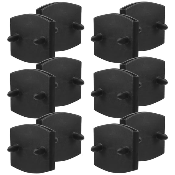 Luxshiny Black Plastic Bed Slat End Clips for Furniture Repair and Construction 20Pcs