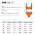 thumbnail image 4 of Kdxio Orange Scales Print Women's 2 Piece High Waisted Wrap Spaghetti Strap Summer Swimsuit Bikini Set-Small, 4 of 7