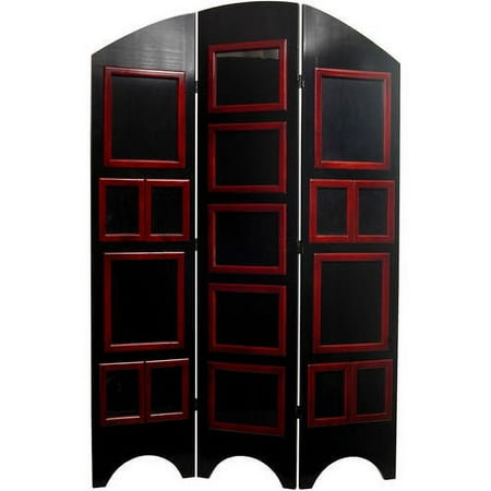 Oriental Furniture 5 1/2 ft. Tall Arc Top Photo Screen, room divider, display of photo album, Wall album, memory lane, partition, modern