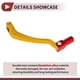 thumbnail image 4 of Palanca de cambio de motocicleta plegable para Kayo T6, palanca de aleación de aluminio, brazo de cambio dorado con cabeza roja, 4 of 6