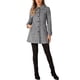 thumbnail image 2 of Abrigo de invierno de una sola botonadura con cuello Peter Pan de INSPIRE CHIC para mujer L Negro Blanco, 2 of 6