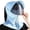 Blue, variant on Unisex Sun Hat Ice Silk Fabric Zippered Neck Shoulder Flap UV Protection Breathable Outdoor Sun Cap