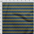 thumbnail image 3 of oneOone Tissu Polyester Lycra Imprimé Floral & Chevron BTY 56 Pouces de Large, 3 of 4
