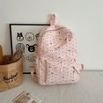 thumbnail image 4 of EDFRWWS 3Pcs Nylon Polka Dot Bow Backpack with Lunch Box And Pencil Case Students Bookbags Sets Large Capacity  (Pink), 4 of 9