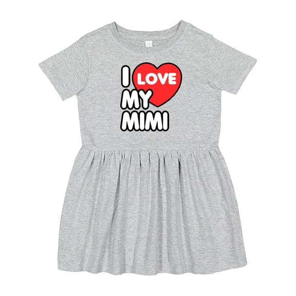 Inktastic I Love My Mimi Girls Toddler Dress