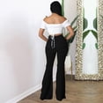 thumbnail image 5 of Gibobby Pantalones deportivos mujer Pantalones de mezclilla con dobladillo destruidos para mujer(Negro,G), 5 of 5