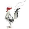thumbnail image 2 of Escultura de gallo, estatua decorativa tallada de gallo, adorno de gallo de hierro duradero para aniversario de cumpleaños, 2 of 12