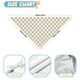thumbnail image 6 of Dog Bandana 2 Pack,Beige and White Checkerboard Pattern Bandanas for Dogs,Cat Bandana,Small/ Large Dog Bandana 2 Size,Dog Bandanas, 6 of 6