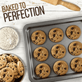 thumbnail image 3 of 3pcs Commercial Quality Baking Sheet Pan Set, Carbon Steel Cookie Sheet, Warp Resistant Baker's Half Sheet Pan, Cookie Tray Pans for Baking, Roasting Dishwasher Safe gray, 3 of 7