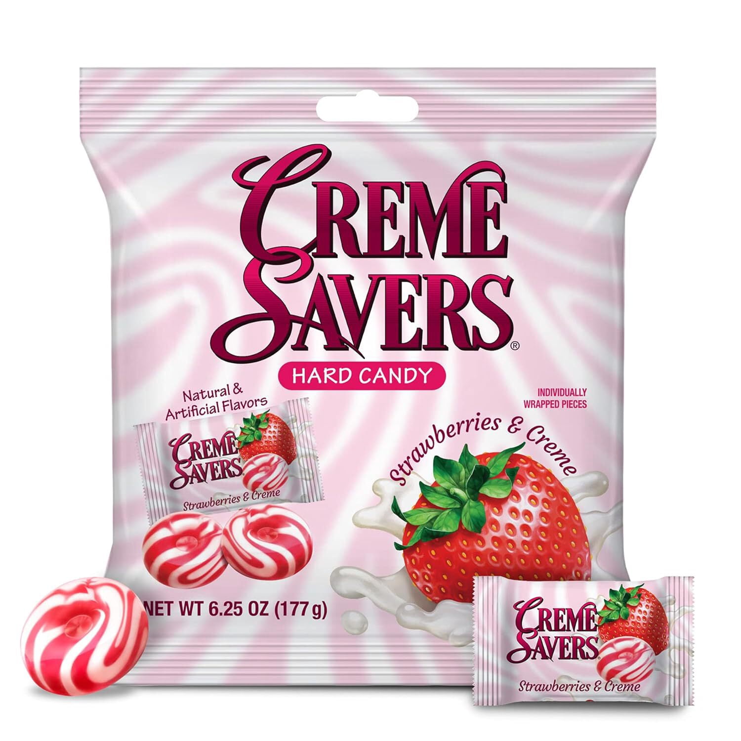 Creme Savers Orange & Creme Hard Candy, 6.25 oz Bags, 12 Pack