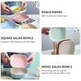 thumbnail image 4 of 8pcs Practical Food Bowls Small Square Dishes Salad Bowls (Assorted Color), 4 of 9