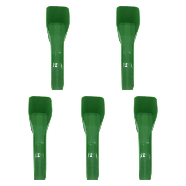 Cucharas para comederos de pájaros, accesorios para comederos de aves, cucharas para alimentar loros y hámsteres 5 piezas