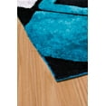 thumbnail image 3 of United Weavers Veria Blitzen Shag Geometric Area Rug, Aqua, 5'3" X 7'2", 3 of 5