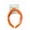 1 Pack, Orange, variant on Knotted Headband, Neon Metallic Fabric Covered Plastic Headband with Multi Colored Rhinestones, No Hurt Wide Design, Adds Color, Sparkle, Perfect for Everyday, Dance Teams, Cheerleading, Pink