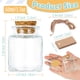 thumbnail image 2 of Botellas de vidrio OurWarm Square de 50 ml con tapa de corcho, paquete de 12, 2 of 7