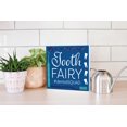 thumbnail image 4 of Tooth Fairy Dental Squad Blue Toothbrush 10 x 10 Wood Tabletop Sign Plaque, 4 of 4