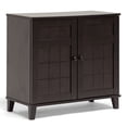 thumbnail image 2 of Glidden Dark Brown Wood Modern Shoe Cabinet, Short, 2 of 5