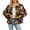 Multicolor, variant on SwiftWear Women's Cropped Colorful Furry Faux Fur Jacket Winter Warm Coat Short Teddy Style Outerwear​ Trendy, Multicolor