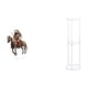 thumbnail image 1 of Letrero de escritorio Home Knight,Adorno acrílico de caballero para estante de manualidades 2D,Mesa auxiliar redonda,Mesa auxiliar redonda de acrílico transparente de 3 niveles para sala de, 1 of 8