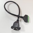 thumbnail image 2 of nipocaio Nouveau RJ45 Tour 8pin terminal Sans Soudure RJ45 avec Oreilles Câble Maille Rallonge Connecteur de Câble Maille Femelle, 2 of 5
