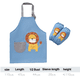 thumbnail image 2 of Delantal para niños – Cocinar, hornear, manualidades, arte, jardinería, niños pequeños, niños y niñas, 2 of 5