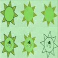 thumbnail image 1 of Ahgly Tapis d'Intérieur Lavable en Machine Carré Vert Clair, 8 Pieds Carré, 1 of 7