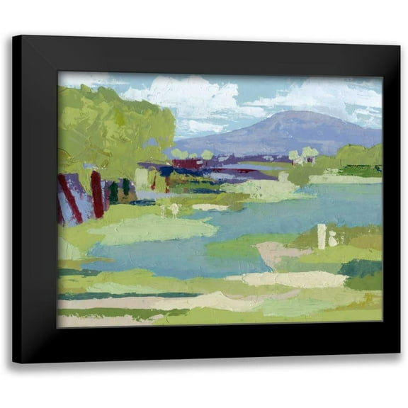 Popp, Grace 14x12 Black Modern Framed Museum Art Print Titled - Pastel Marsh I