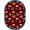 Red, variant on Bookworm Blue 5 ft.4 in. x 7 ft.8 in. Oval  WearOn Nylon Machine Tufted- Cut Pile Just for Kids Rug