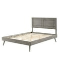 thumbnail image 3 of Platform Bed Frame, Twin Size, Wood, Grey Gray, Modern Contemporary Urban Design, Bedroom Master Guest Suite, 3 of 10