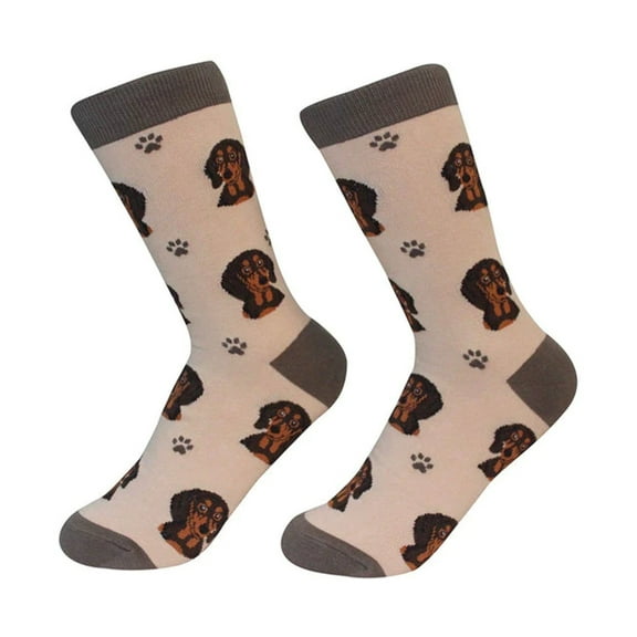 Black Dachshund Dog Breed Socks Unisex Sock Daddy by E&S Pets