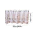 thumbnail image 3 of Celsvanis Jacquard Valance Curtain, Rod Pocket Light Blocking Window Topper, Decorative Dust Proof Short Curtain for Kitchen Sink Indoor Windows 71"x71", 3 of 6
