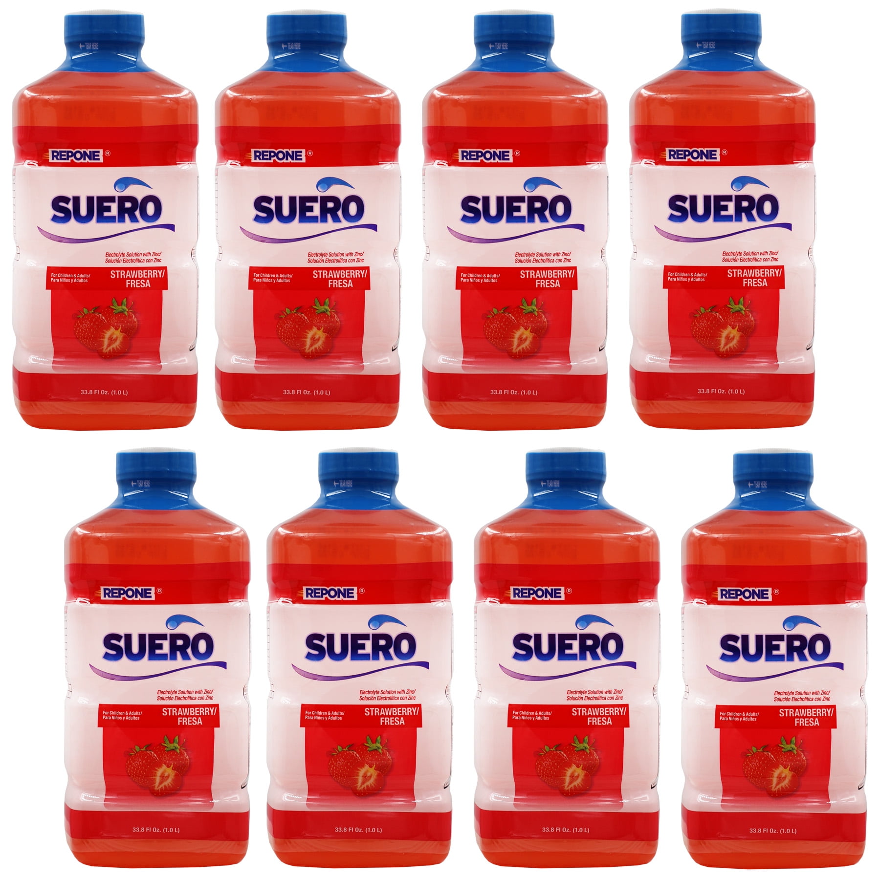 Suero Electrolyte Oral Rehydration Solution Drink with Zinc, Strawberry