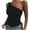 Black, variant on Lindreshi Tank Tops for Women Women Girls Solid Skew Collar Sleeveless Bandage Shirt Polluver Blouse Tank Tops